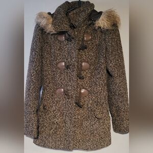 Altar'd State Brown Toggle Puffer Coat